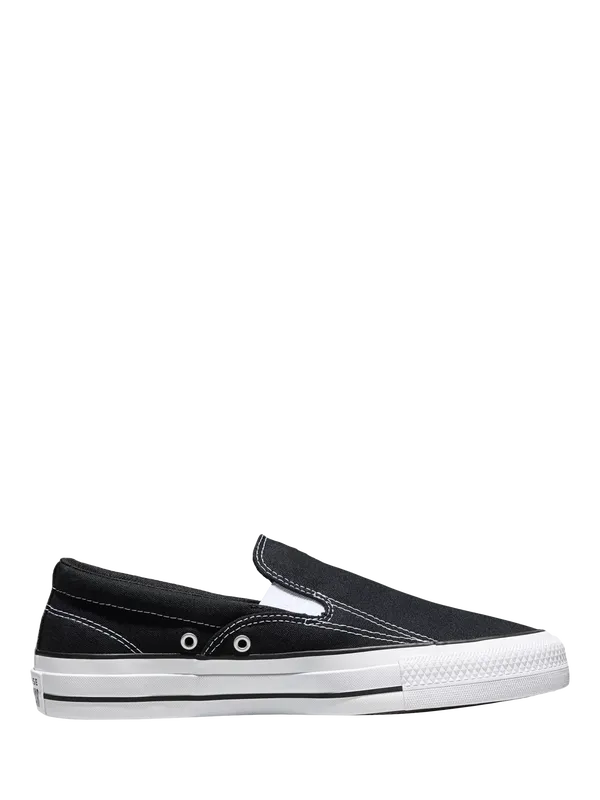 Converse Chuck Taylor All Star Canvas Slip-On Trainers, Black/White