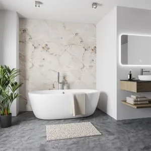 Wetwall Elite Rose Onyx Tongue & Groove Shower Panel - 2420 x 1200 x 10mm