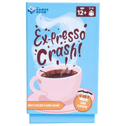 Fizz Creations Ex-presso Crash Coffee-Themed Card Game 2-6 Players Age 12+ Novelty Gift