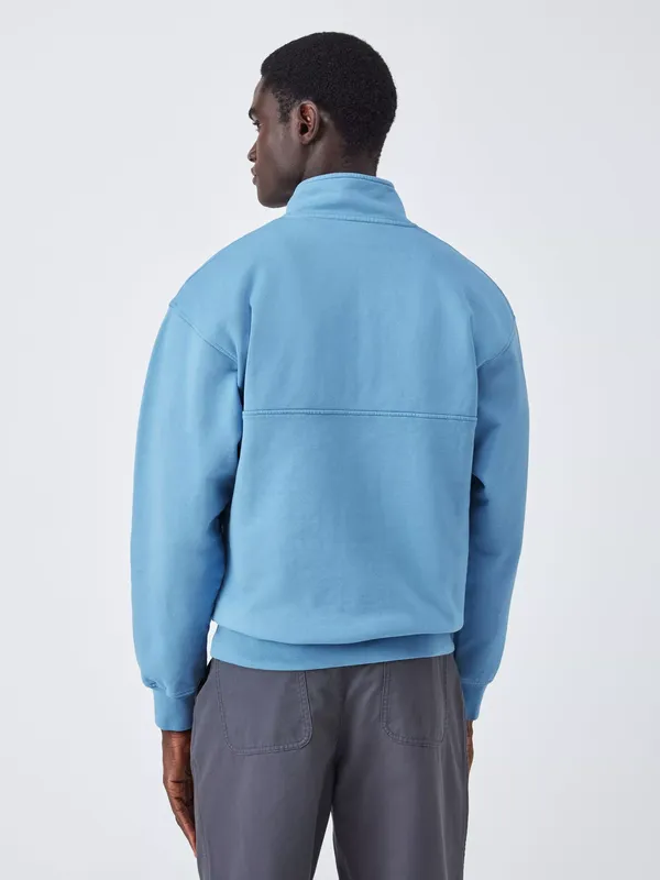 Colorful Standard Cotton Quarter Zip Sweatshirt