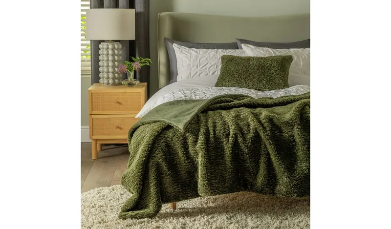 Habitat Faux Shearling Throw - 125X150cm
