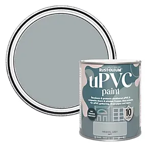 Rust-Oleum uPVC Mineral Grey Matt Paint, 750ml