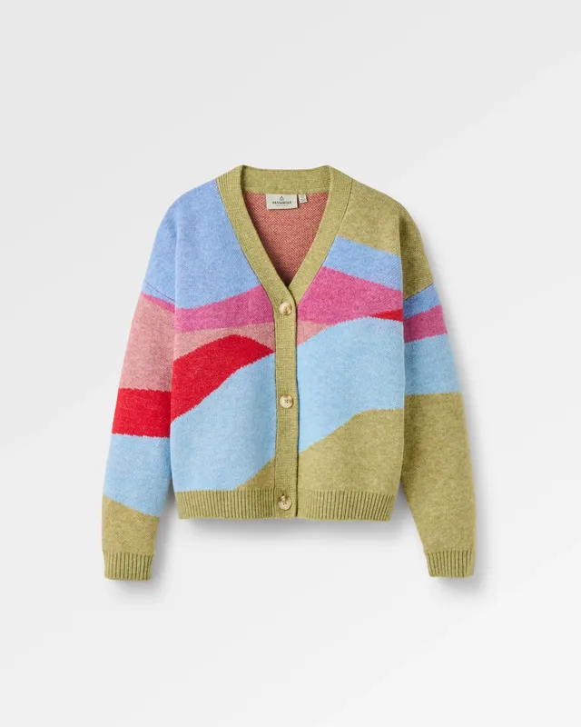 Passenger Clothing Scenic Knitted Cardigan - Scenic Dusty Olive