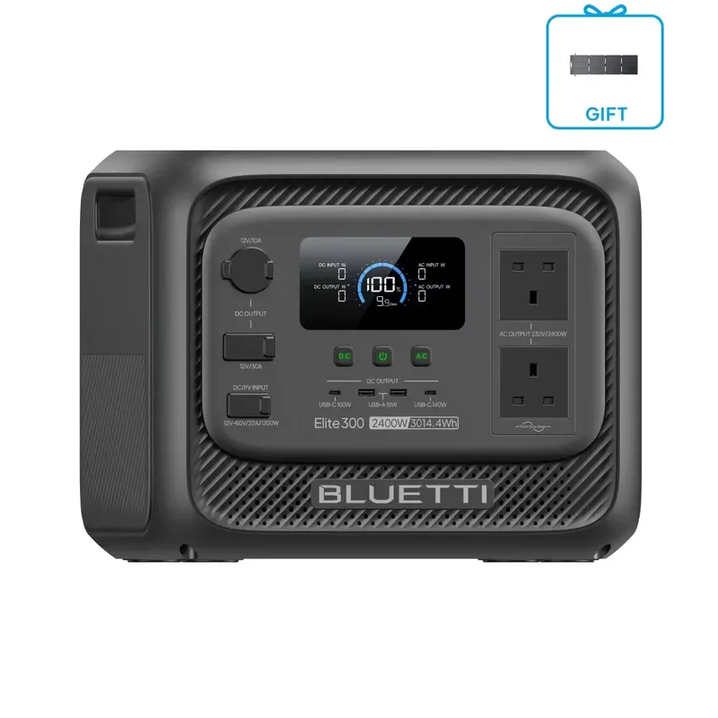 BLUETTI Elite 300 3014Wh + 200W Portable Power Station for RV Trips and Home Backup