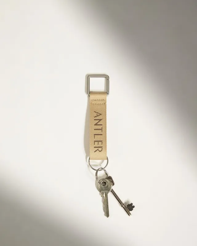 Antler Icon Keyring in Sand