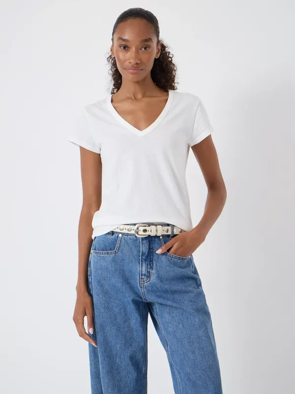 HUSH V-Neck Slub T-Shirt