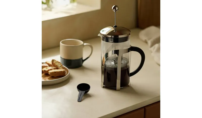 Habitat 8 Cup 1000ml Cafetiere - Chrome