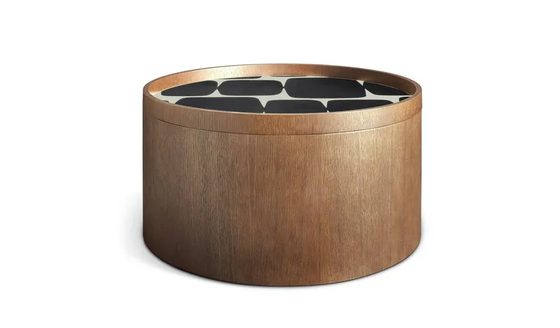 Habitat x Scion Esala Round Coffee Table - Walnut Stain