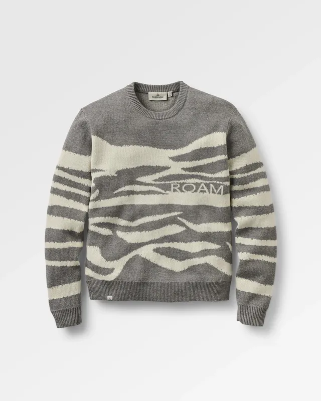 Passenger Clothing Panorama Lightweight Knitted Jumper - Far View Steel Grey