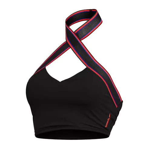 Speedo Women's Halter Crop Top Bikini