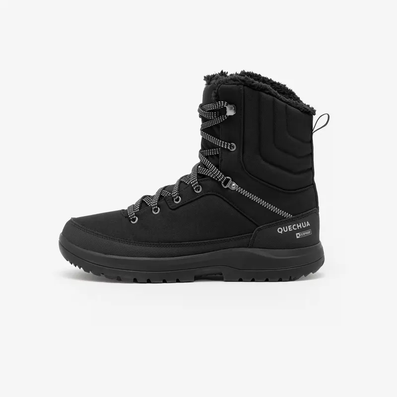 QUECHUA Men's Waterproof Snow Boots NH100 Black