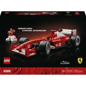 LEGO Icons Ferrari F2004 and Michael Schumacher Construction Set 11375
