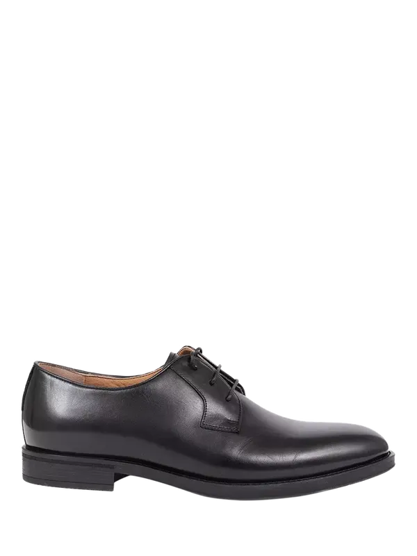 Jones Bootmaker Manchester Wide Fit Leather Lace-Up Derby Shoes