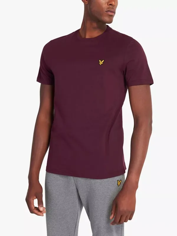 Lyle & Scott Short Sleeve T-Shirt, Burgundy