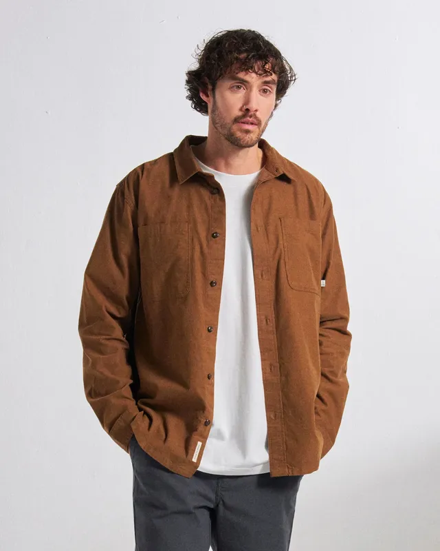 Passenger Clothing Backcountry Cord Light Shirt - Caramel