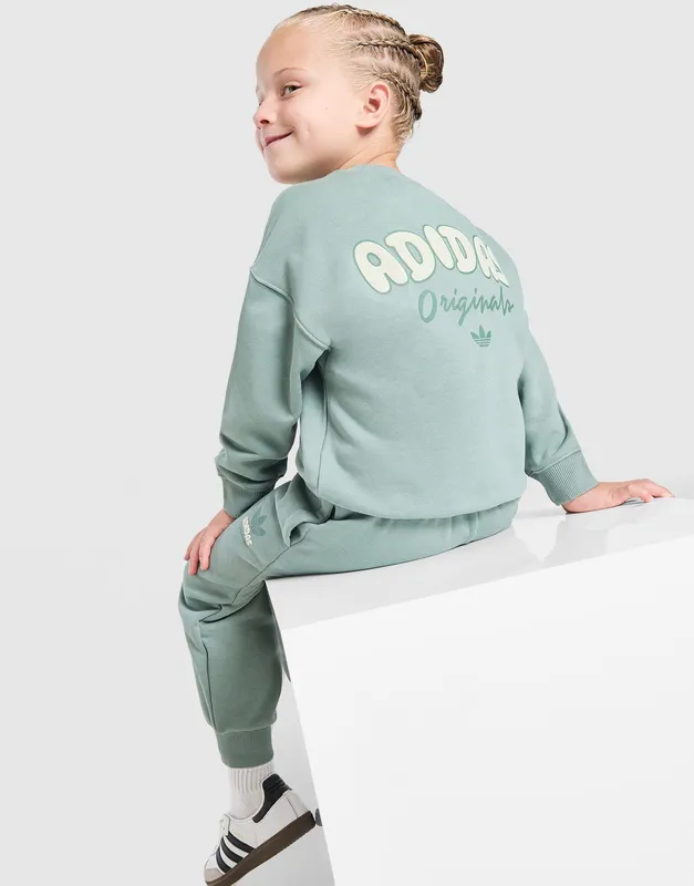 adidas Originals Bubble Crew Tracksuit Children