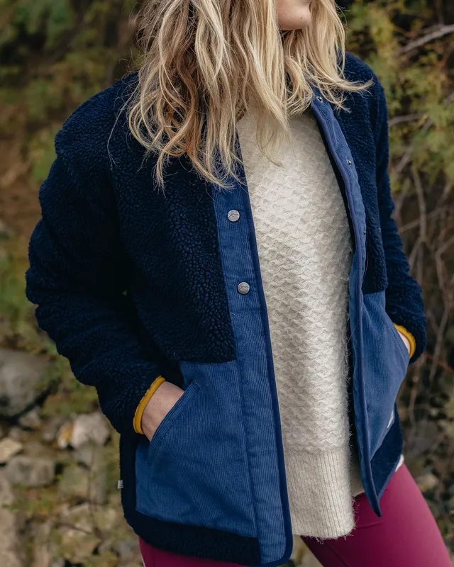Passenger Clothing Clover Sherpa Fleece - Deep Navy