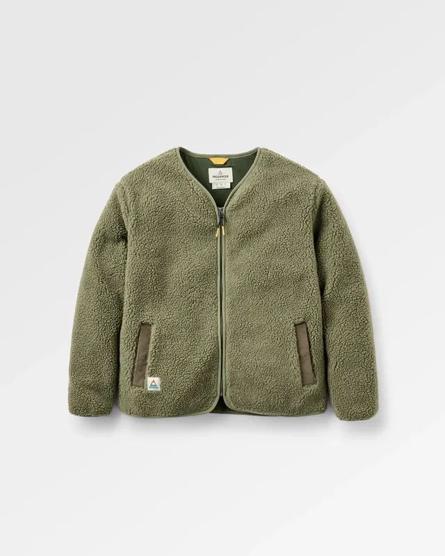 Passenger Clothing Tawny Deep-Pile Sherpa Fleece - Dusty Olive