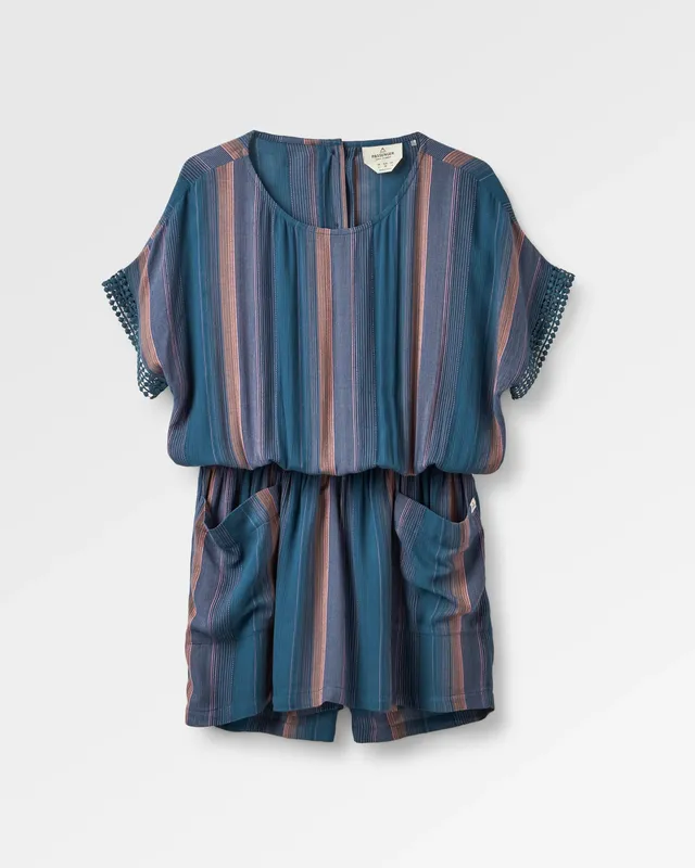 Passenger Clothing Clarity Short Skort Dress - Dark Denim Multi Stripe
