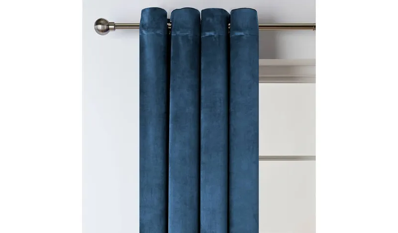 Habitat Matte Velvet Eyelet Curtains