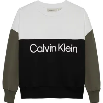 Calvin Klein Jeans Kids' Block Relaxed Fit Crew Sweatshirt