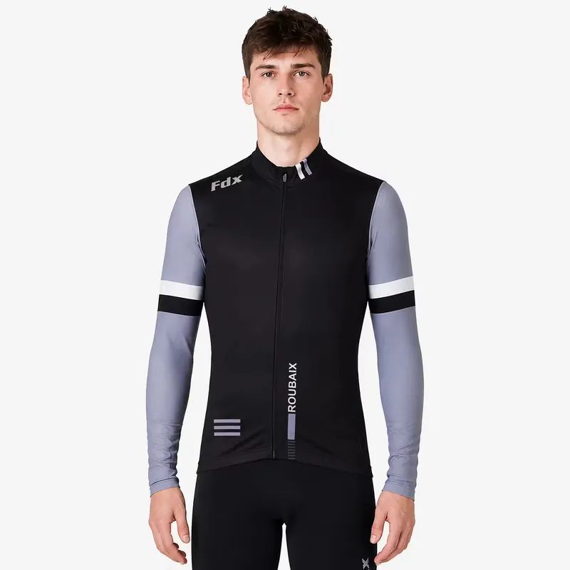 FDX Men’s Limited Edition Cycling Jersey Thermal Roubaix Full Sleeve Winter Bike Top