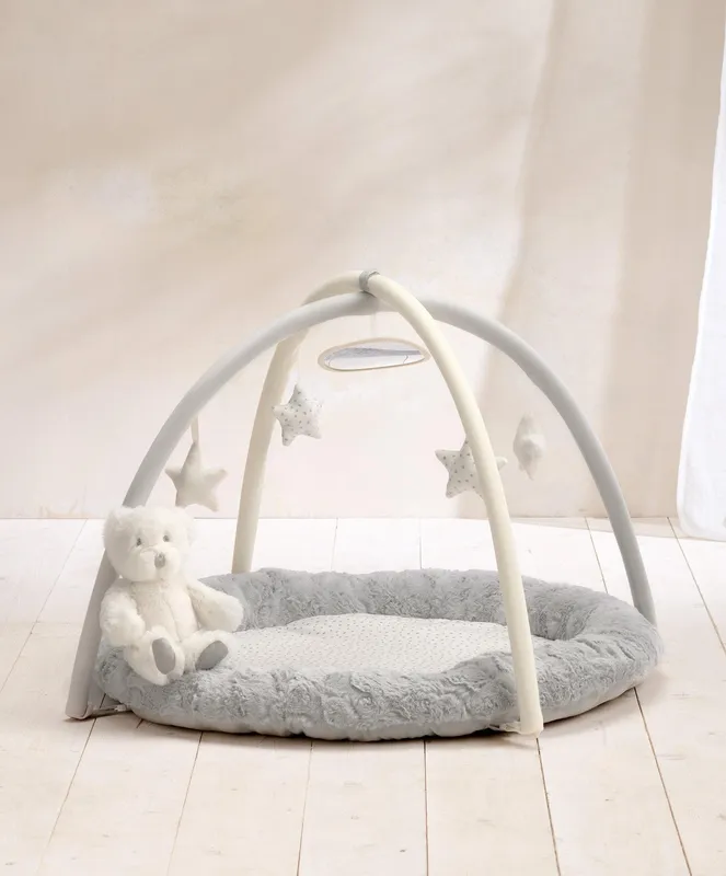 Mamas & Papas My First Playmat & Gym - Grey/Cream