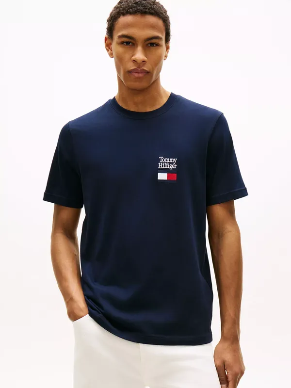 Tommy Hilfiger Logo Graphic T-Shirt, Desert Sky