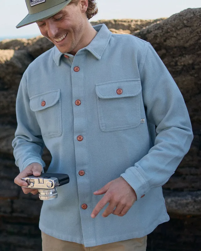 Passenger Clothing Island Twill Shirt - Faded Denim