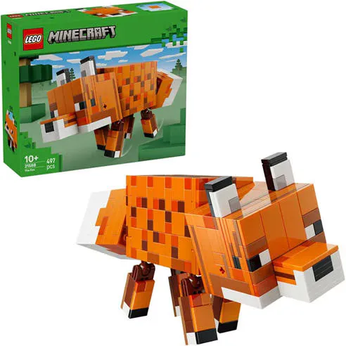 LEGO Minecraft The Fox Toy - Gaming Decor Gift 21588