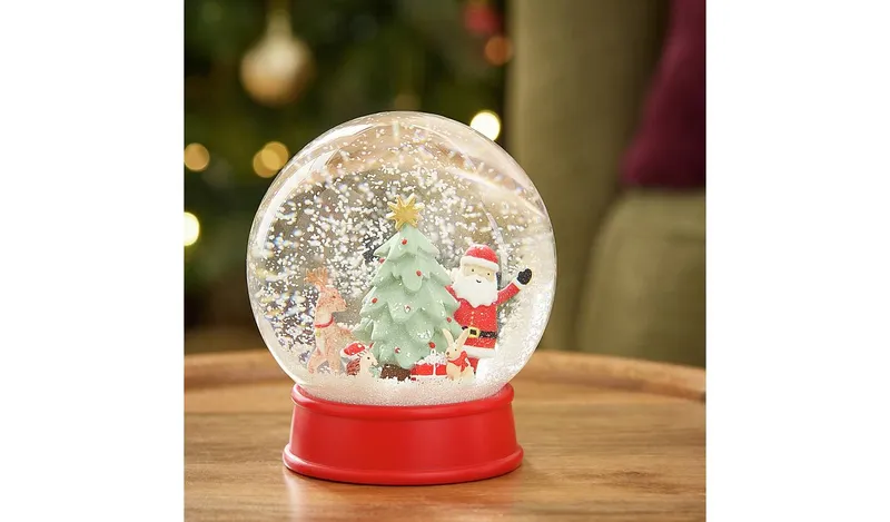 Argos Home Santa and Friends Snowglobe Christmas Decoration