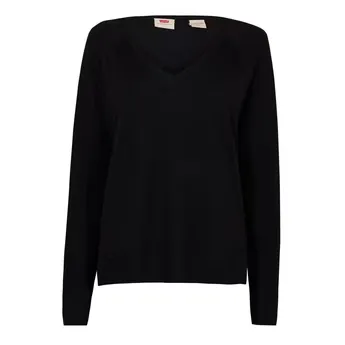 Levis Women's Petal V-Neck 1/4 Zip Knitted Top