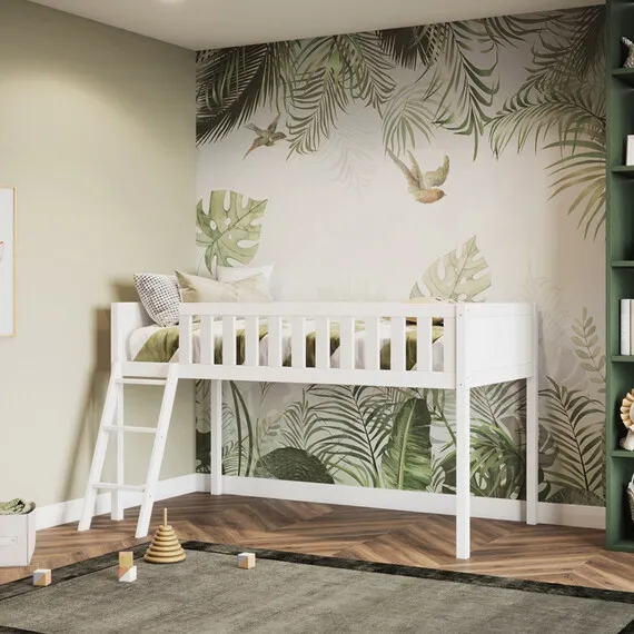 Bea Shorty Midsleeper Cabin Bed - White