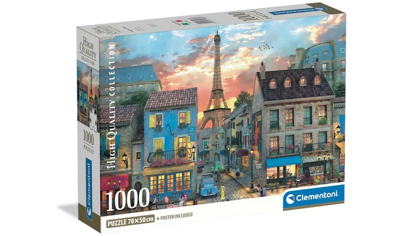 Clementoni Streets of Paris 1000 Piece Jigsaw Puzzle
