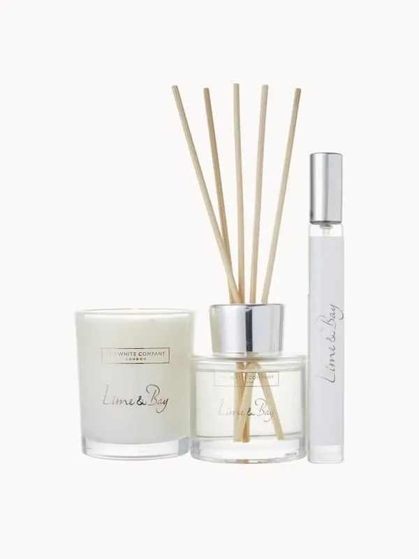 The White Company Lime & Bay Mini Home Scenting Set