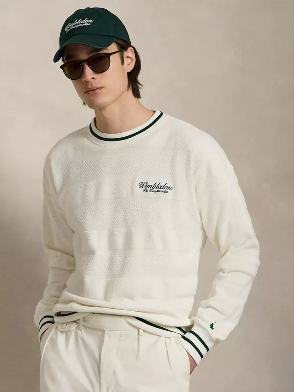 Polo Ralph Lauren X Wimbledon 2026 Cotton Sweatshirt, Deckwash White