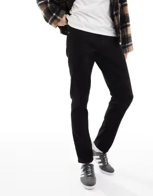 Intelligence Glenn slim tapered fit jeans in black
