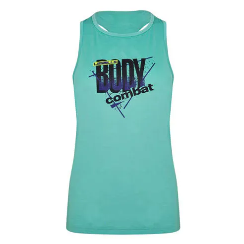 Reebok Women's Les Mills Bodycombat Activchill Graphic Performance Gym Vest