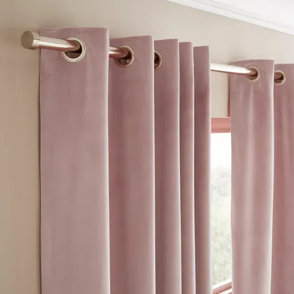 Luxe Velour Eyelet Curtains (Blackout Thermal Available)