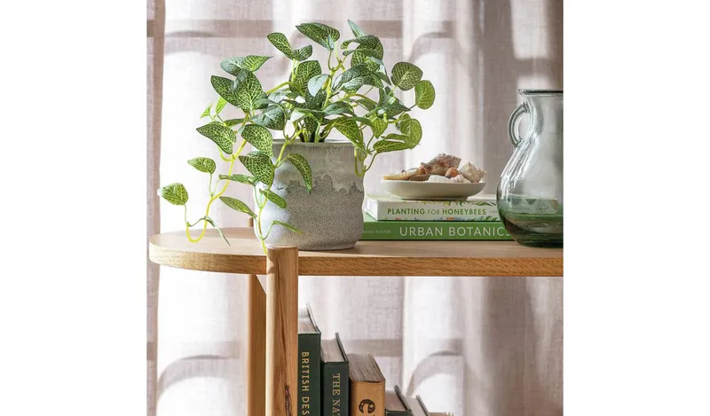 Habitat Artificial Green Topiary Fern Plant - 19cm