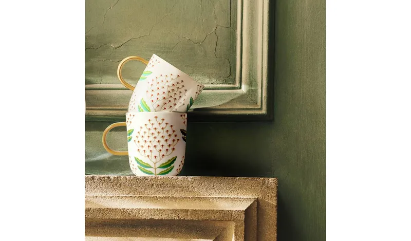 Habitat x Sanderson & National Trust Bellis Mugs 2pk