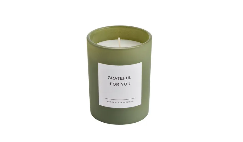  Home Medium Singlewick Candle - Honey & Sandalwood