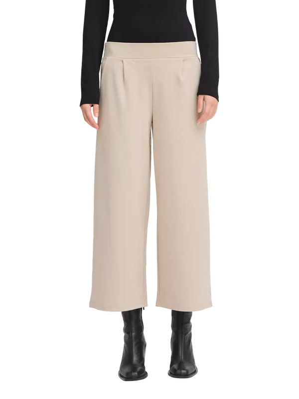 ICHI Kate Cropped Wide Leg Trousers