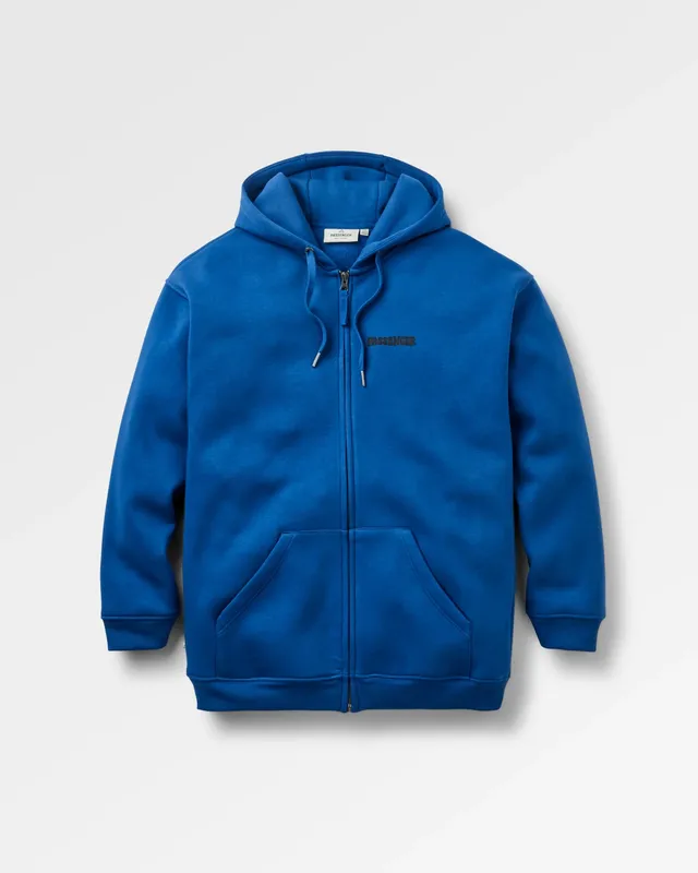 Passenger Clothing Reflect Full Zip Hoodie - Blue Navy