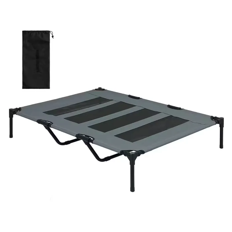 LEVEDE Skylos Heavy Duty Raised Dog Bed 121x90x20 cm - Elevated Cooling Mesh