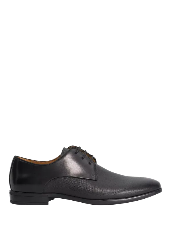 Dune London Saffi Wide Fit Leather Flexi Sole Gibson Shoes