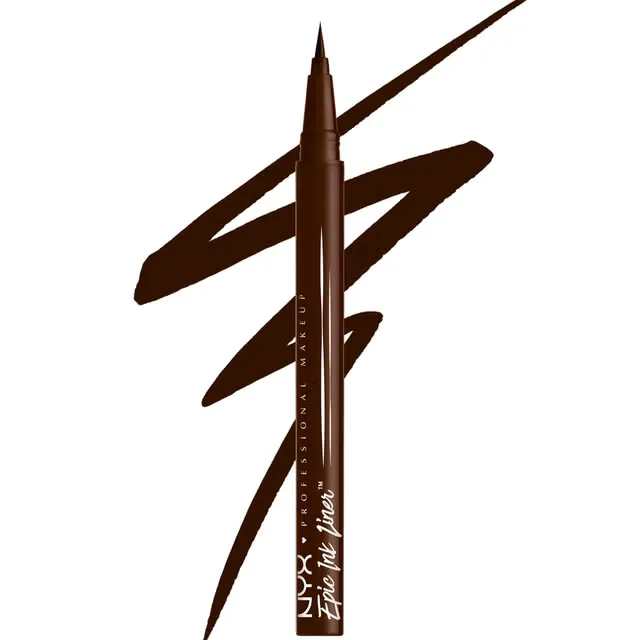 NYX Professional Make Epic Ink Liner, Waterproof Liquid Eyeliner Pen - Milk Chocolate