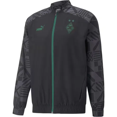 Puma Men's Prematch Borussia Monchengladbach Waterproof Lightweight Rain Anorak