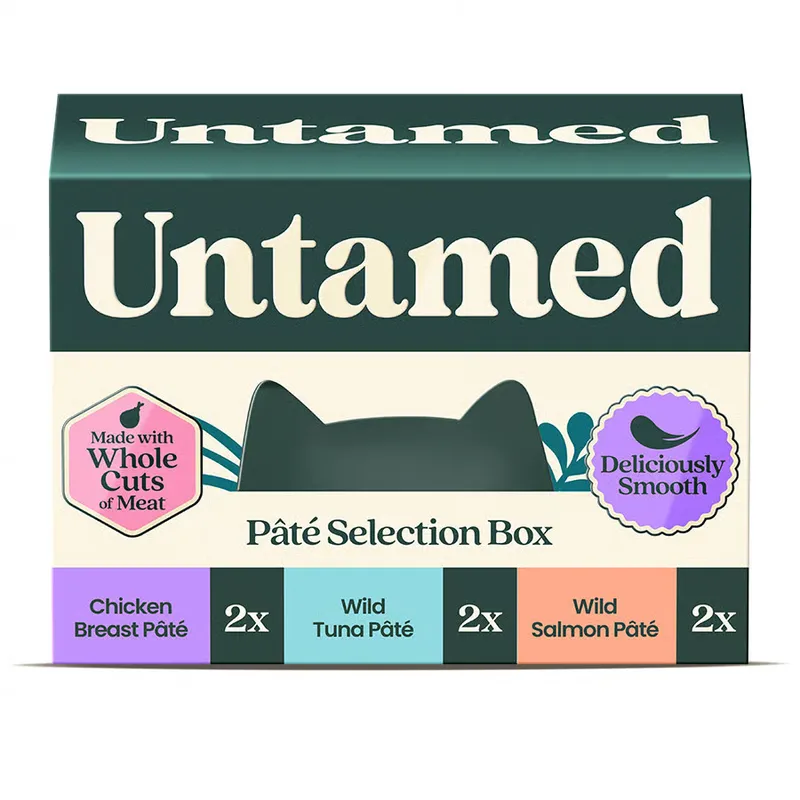 Untamed Adult Wet Cat Food Selection Box Pate