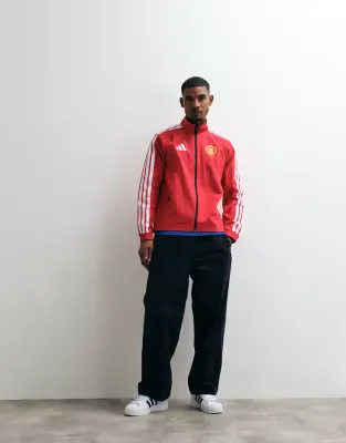 adidas Football Manchester United 26/27 home anthem jacket in red